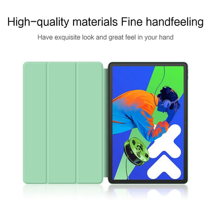 For Lenovo Xiaoxin Pad Pro 12.7 inch Case PU Leather TPU Back Trifold Stand Tablet Cover