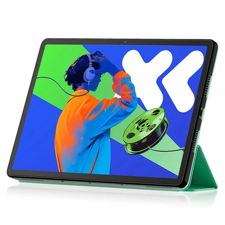 For Lenovo Xiaoxin Pad Pro 12.7 inch Case PU Leather TPU Back Trifold Stand Tablet Cover