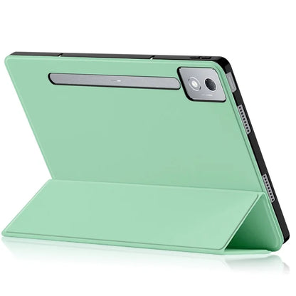 For Lenovo Xiaoxin Pad Pro 12.7 inch Case PU Leather TPU Back Trifold Stand Tablet Cover