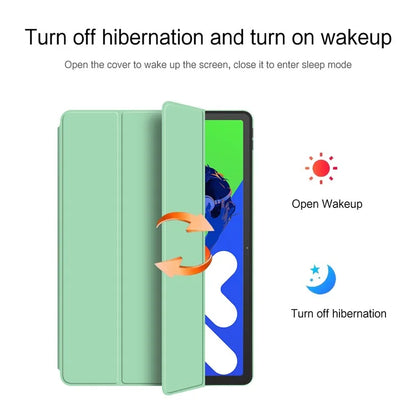 For Lenovo Xiaoxin Pad Pro 12.7 inch Case PU Leather TPU Back Trifold Stand Tablet Cover