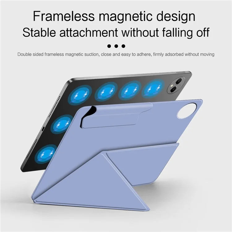 For Huawei MatePad Pro 12.2 (2024) Leather Case Origami Stand Magnetic Tablet Cover Auto Wake / Skeep