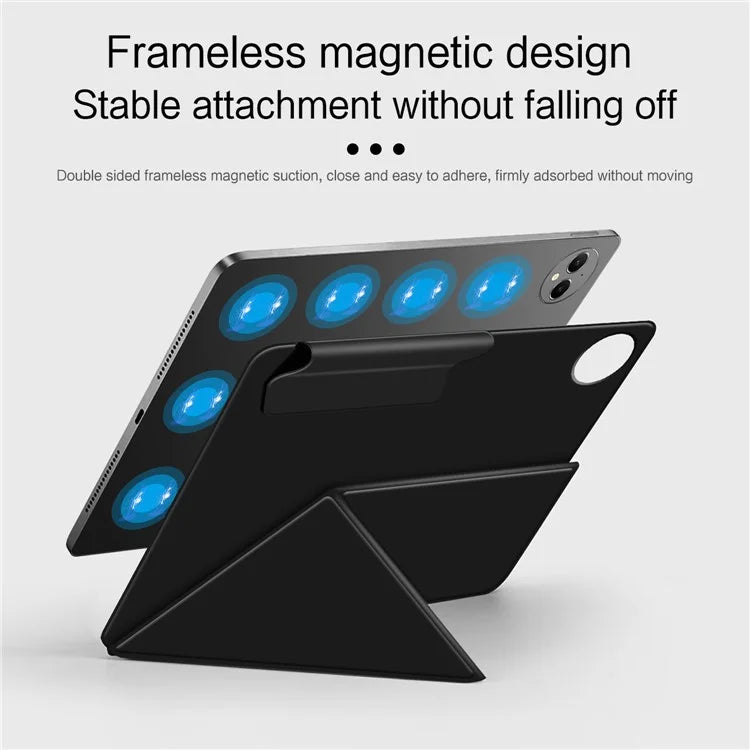 For Huawei MatePad Pro 12.2 (2024) Leather Case Origami Stand Magnetic Tablet Cover Auto Wake / Skeep