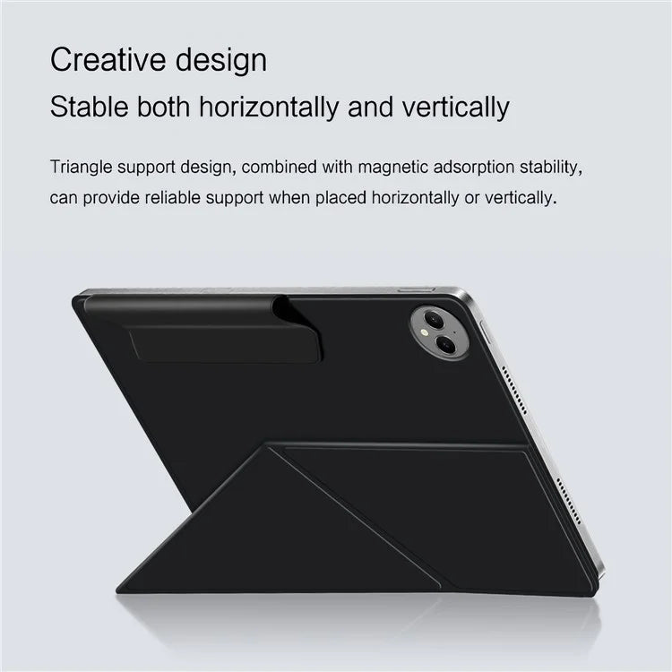 For Huawei MatePad Pro 12.2 (2024) Leather Case Origami Stand Magnetic Tablet Cover Auto Wake / Skeep