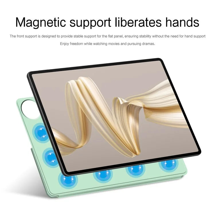 For Huawei MatePad Pro 12.2 (2024) Leather Case Origami Stand Magnetic Tablet Cover Auto Wake / Skeep