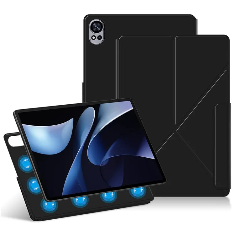For Huawei MatePad Air 12 (2024) Leather Case Origami Stand Magnetic Tablet Cover Auto Wake / Skeep