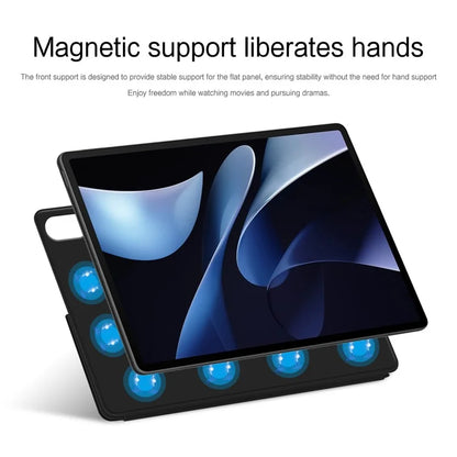 For Huawei MatePad Air 12 (2024) Leather Case Origami Stand Magnetic Tablet Cover Auto Wake / Skeep