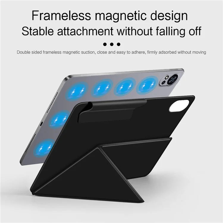 For Huawei MatePad Air 12 (2024) Leather Case Origami Stand Magnetic Tablet Cover Auto Wake / Skeep
