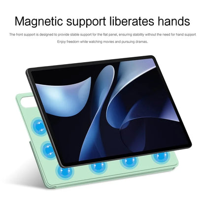 For Huawei MatePad Air 12 (2024) Leather Case Origami Stand Magnetic Tablet Cover Auto Wake / Skeep