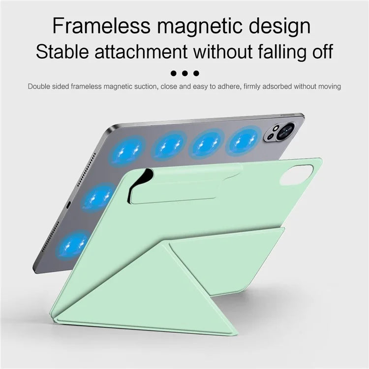 For Huawei MatePad Air 12 (2024) Leather Case Origami Stand Magnetic Tablet Cover Auto Wake / Skeep