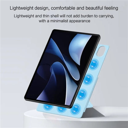 For Huawei MatePad Air 12 (2024) Leather Case Origami Stand Magnetic Tablet Cover Auto Wake / Skeep