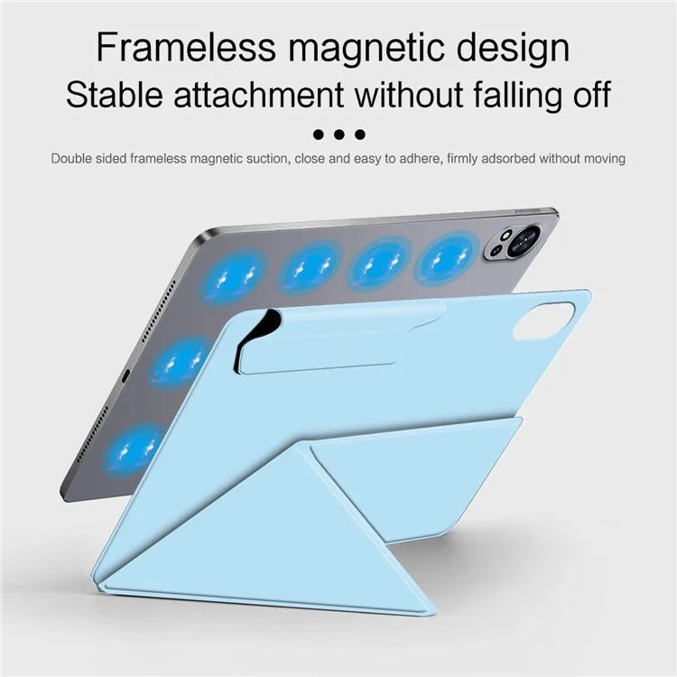 For Huawei MatePad Air 12 (2024) Leather Case Origami Stand Magnetic Tablet Cover Auto Wake / Skeep