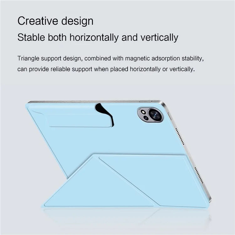 For Huawei MatePad Air 12 (2024) Leather Case Origami Stand Magnetic Tablet Cover Auto Wake / Skeep