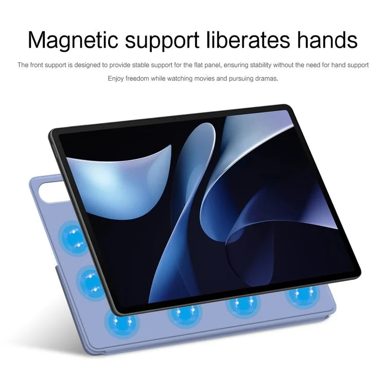 For Huawei MatePad Air 12 (2024) Leather Case Origami Stand Magnetic Tablet Cover Auto Wake / Skeep