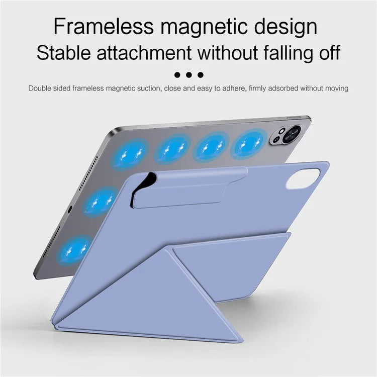 For Huawei MatePad Air 12 (2024) Leather Case Origami Stand Magnetic Tablet Cover Auto Wake / Skeep