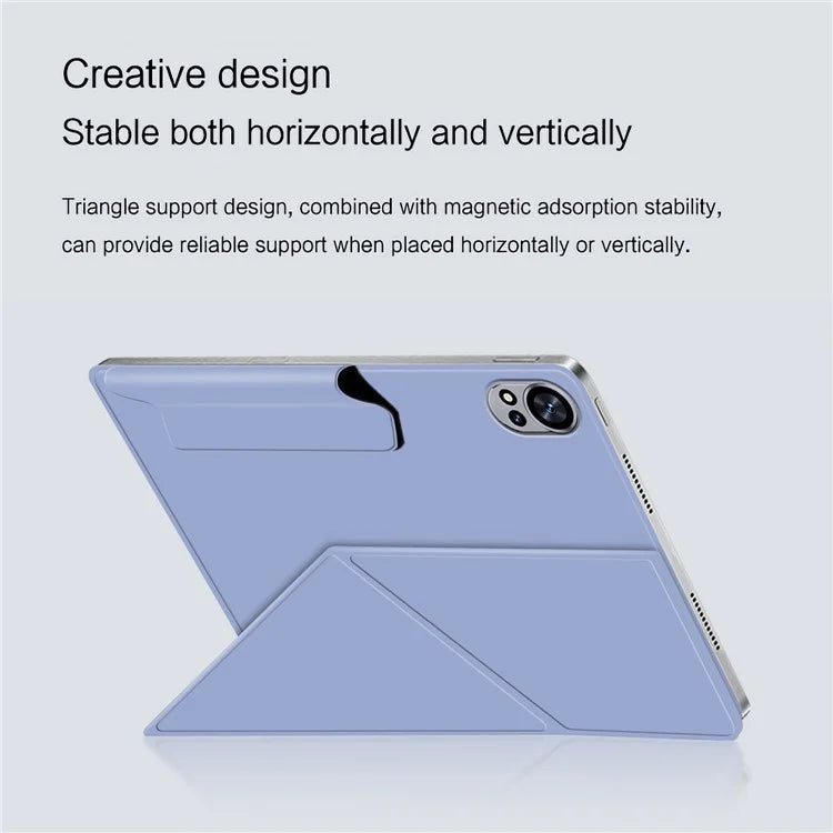 For Huawei MatePad Air 12 (2024) Leather Case Origami Stand Magnetic Tablet Cover Auto Wake / Skeep