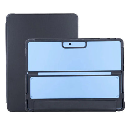 For Microsoft Surface Pro 11 / 10 / 9 Case PU Leather+Acrylic+TPU Protective Tablet Cover - Black