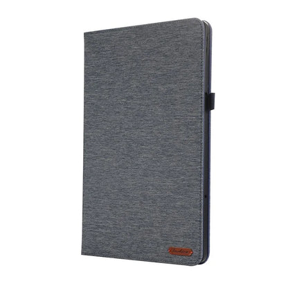 For Lenovo Xiaoxin Pad Pro 12.7 inch Leather Case Card Holder Cloth Texture Tablet Stand Cover