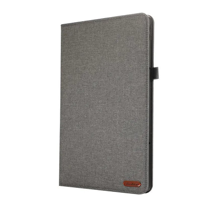 For Lenovo Xiaoxin Pad Pro 12.7 inch Leather Case Card Holder Cloth Texture Tablet Stand Cover
