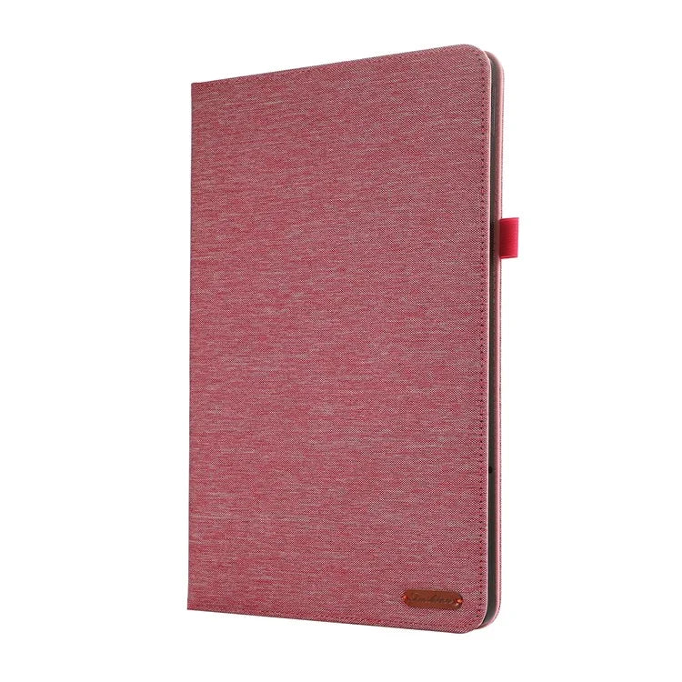 For Lenovo Xiaoxin Pad Pro 12.7 inch Leather Case Card Holder Cloth Texture Tablet Stand Cover