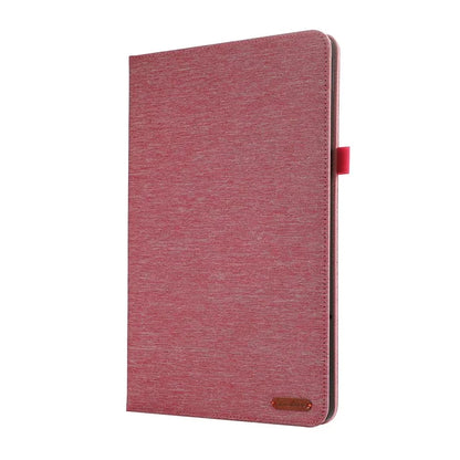 For Lenovo Xiaoxin Pad Pro 12.7 inch Leather Case Card Holder Cloth Texture Tablet Stand Cover