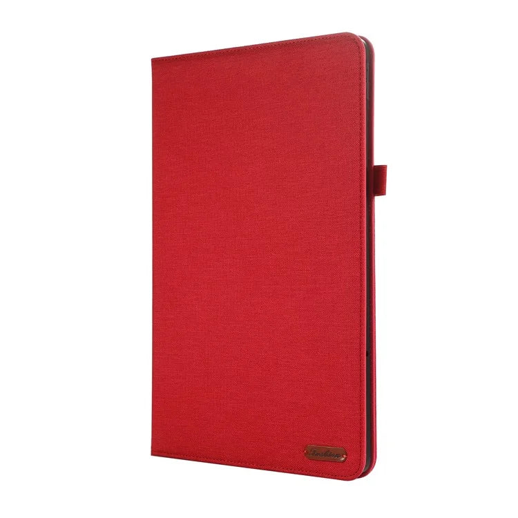 For Lenovo Xiaoxin Pad Pro 12.7 inch Leather Case Card Holder Cloth Texture Tablet Stand Cover