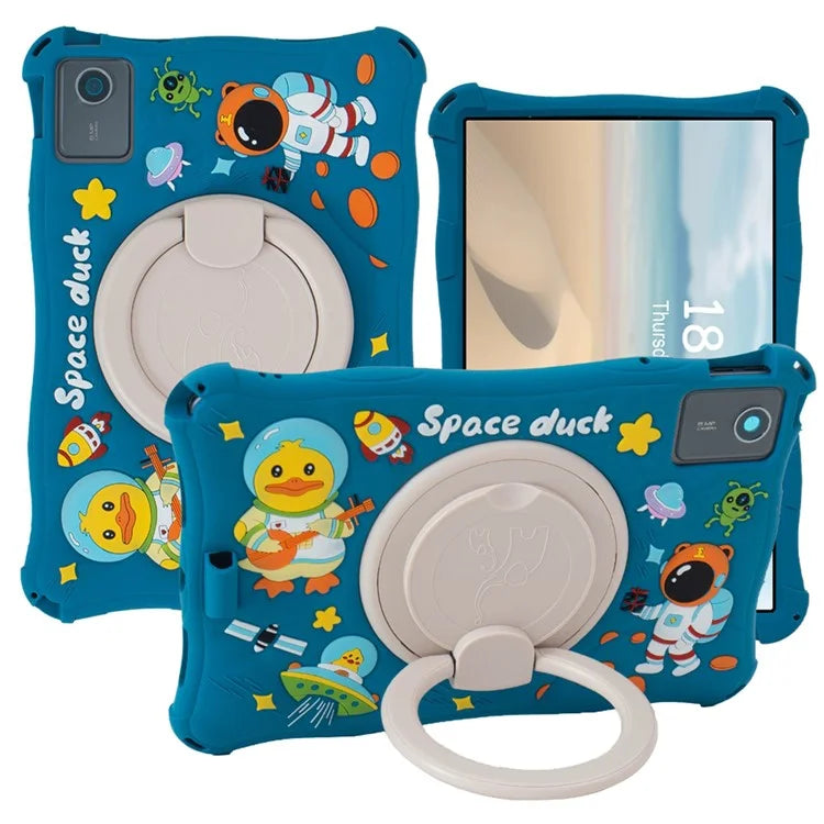 For Lenovo Tab M11 TB330FU / 331FC / Xiaoxin Pad 11 2024 Case Kickstand Cartoon Silicone Tablet Cover