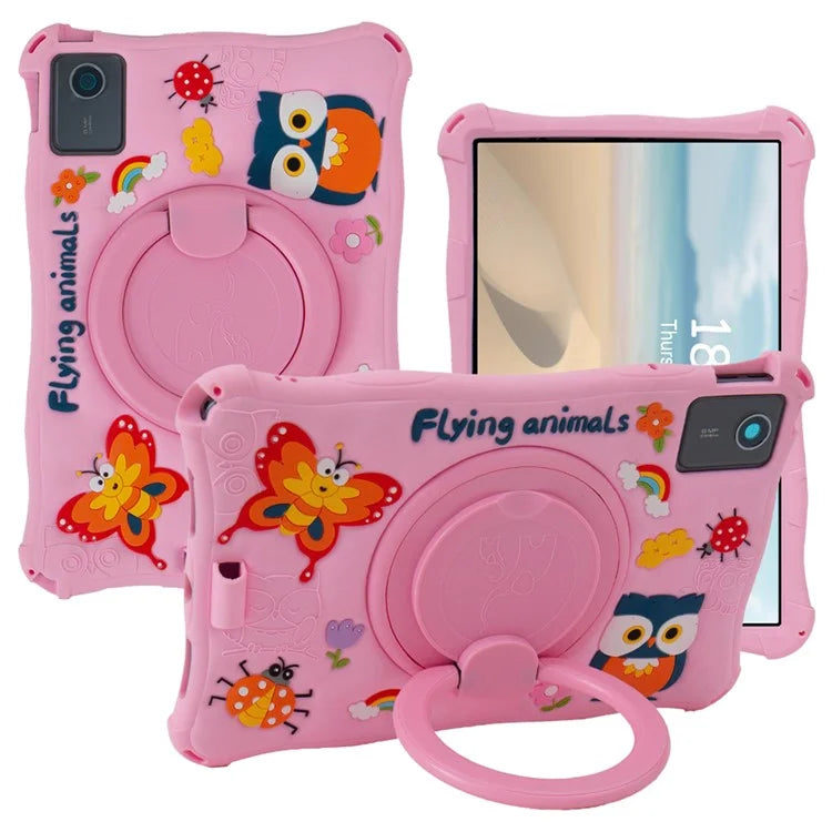 For Lenovo Tab M11 TB330FU / 331FC / Xiaoxin Pad 11 2024 Case Kickstand Cartoon Silicone Tablet Cover