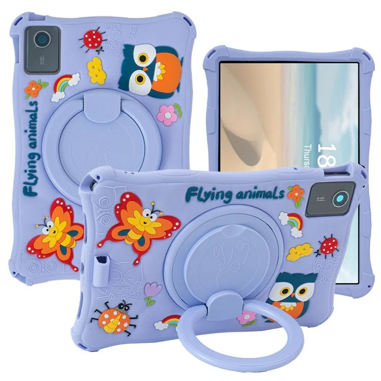 For Lenovo Tab M11 TB330FU / 331FC / Xiaoxin Pad 11 2024 Case Kickstand Cartoon Silicone Tablet Cover