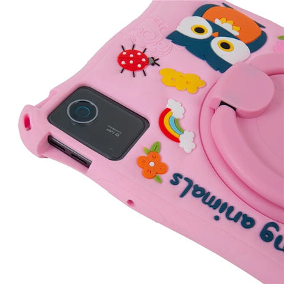 For Lenovo Tab M11 TB330FU / 331FC / Xiaoxin Pad 11 2024 Case with Shoulder Strap Kickstand Cartoon Silicone Cover