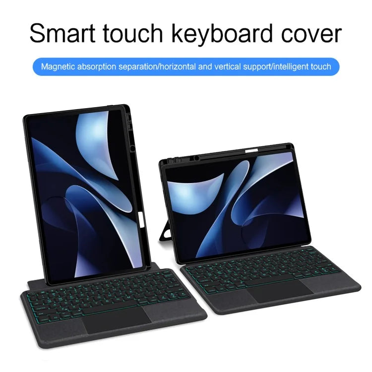 For Huawei MatePad Air 12 (2024) Leather Case + Bluetooth Keyboard with Backlight Trackpad