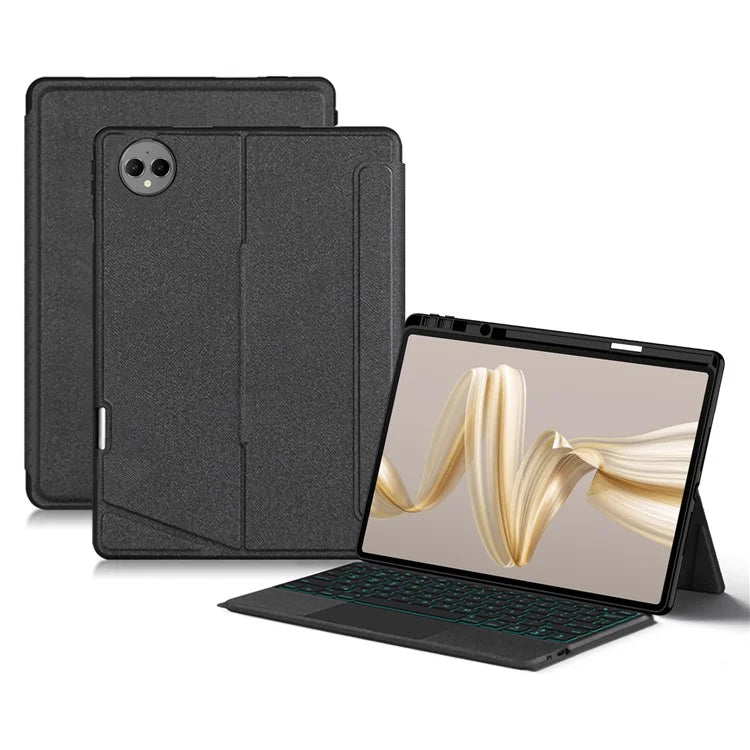 For Huawei MatePad Pro 12.2 (2024) Leather Case + Bluetooth Keyboard with Backlight Trackpad