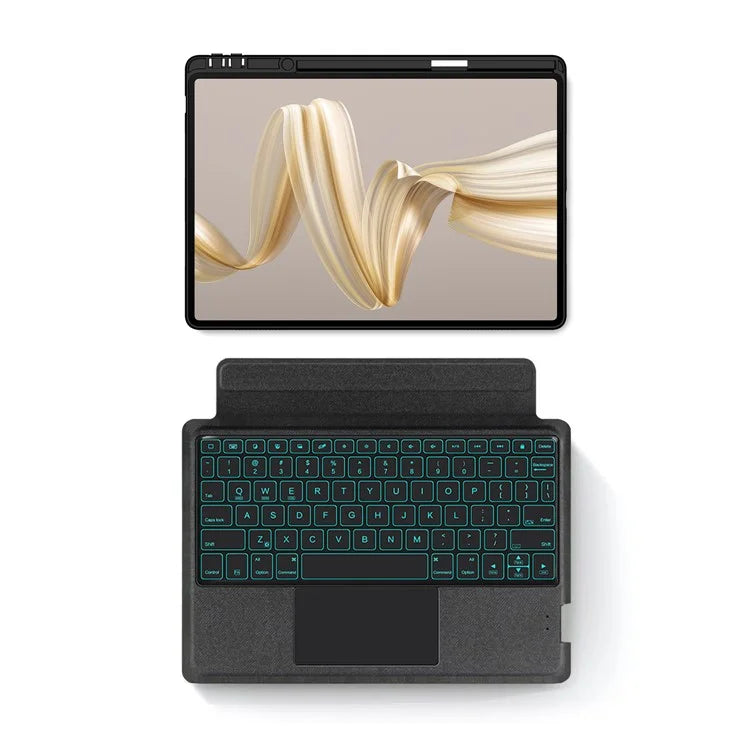 For Huawei MatePad Pro 12.2 (2024) Leather Case + Bluetooth Keyboard with Backlight Trackpad