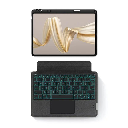 For Huawei MatePad Pro 12.2 (2024) Leather Case + Bluetooth Keyboard with Backlight Trackpad