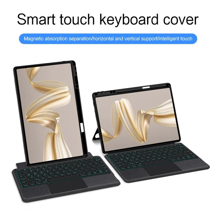 For Huawei MatePad Pro 12.2 (2024) Leather Case + Bluetooth Keyboard with Backlight Trackpad