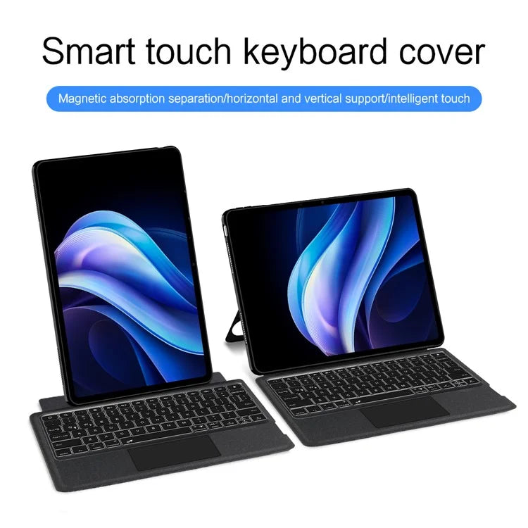 For vivo Pad3 Leather Case + Bluetooth Keyboard with Backlight Trackpad