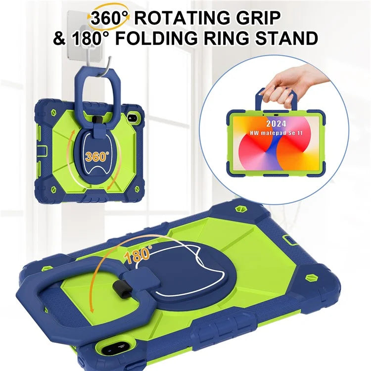 For Huawei MatePad SE 11 Kickstand Case Silicone+PC Tablet Cover