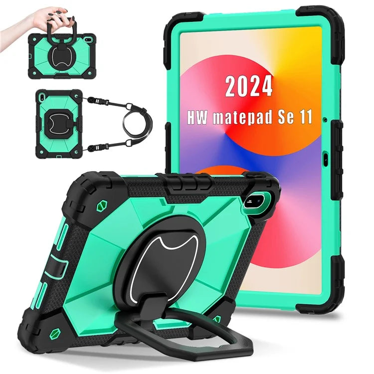 For Huawei MatePad SE 11 Kickstand Case Silicone+PC Tablet Cover