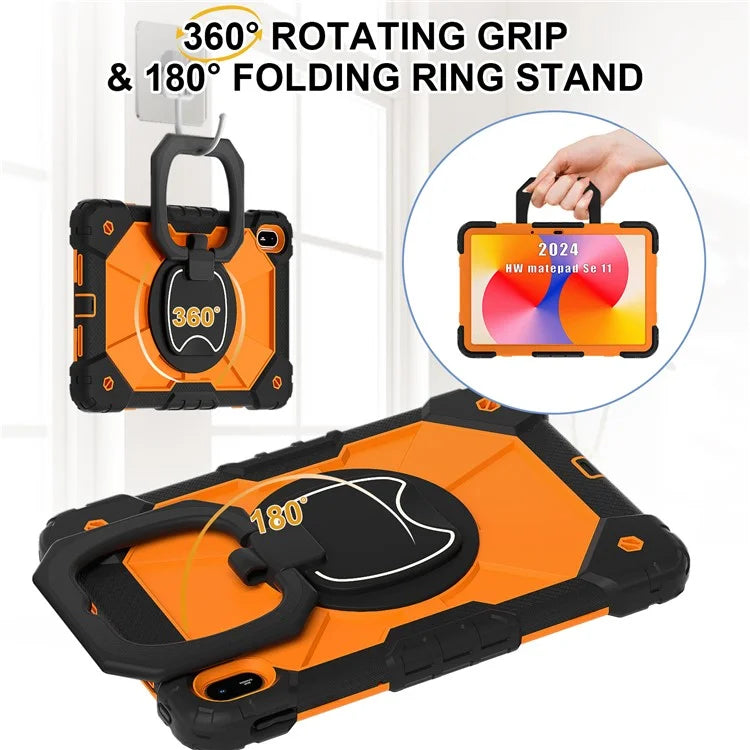 For Huawei MatePad SE 11 Kickstand Case Silicone+PC Tablet Cover