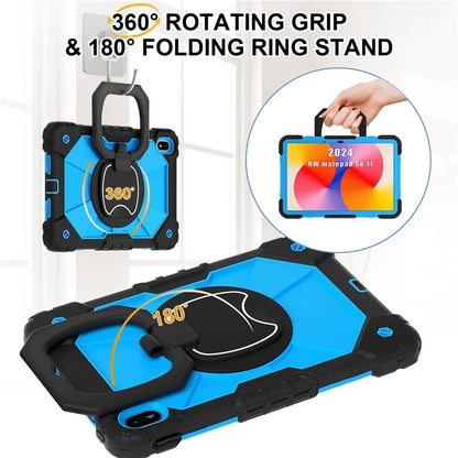 For Huawei MatePad SE 11 Kickstand Case Silicone+PC Tablet Cover