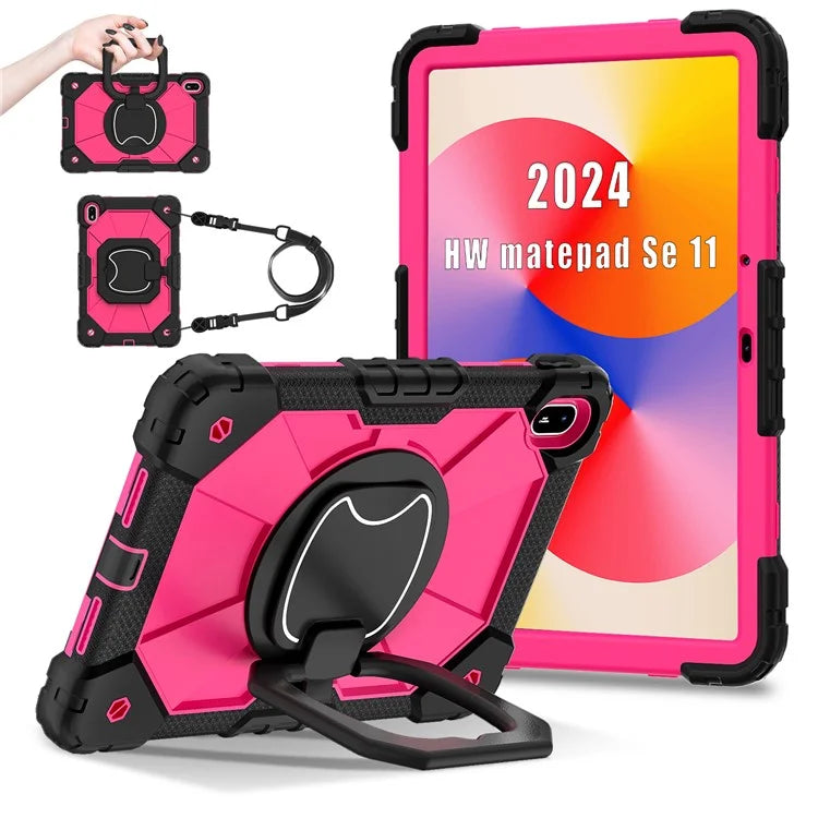 For Huawei MatePad SE 11 Kickstand Case Silicone+PC Tablet Cover