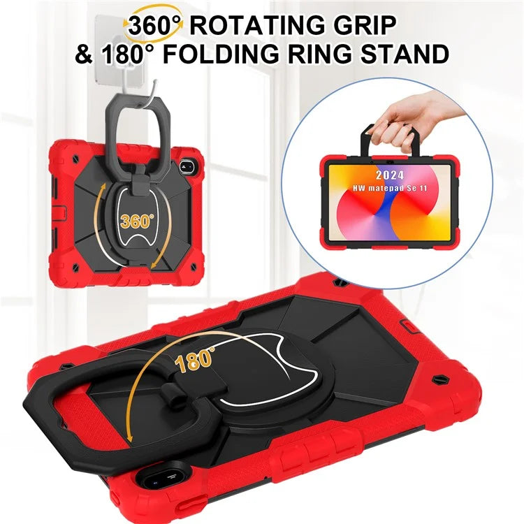 For Huawei MatePad SE 11 Kickstand Case Silicone+PC Tablet Cover