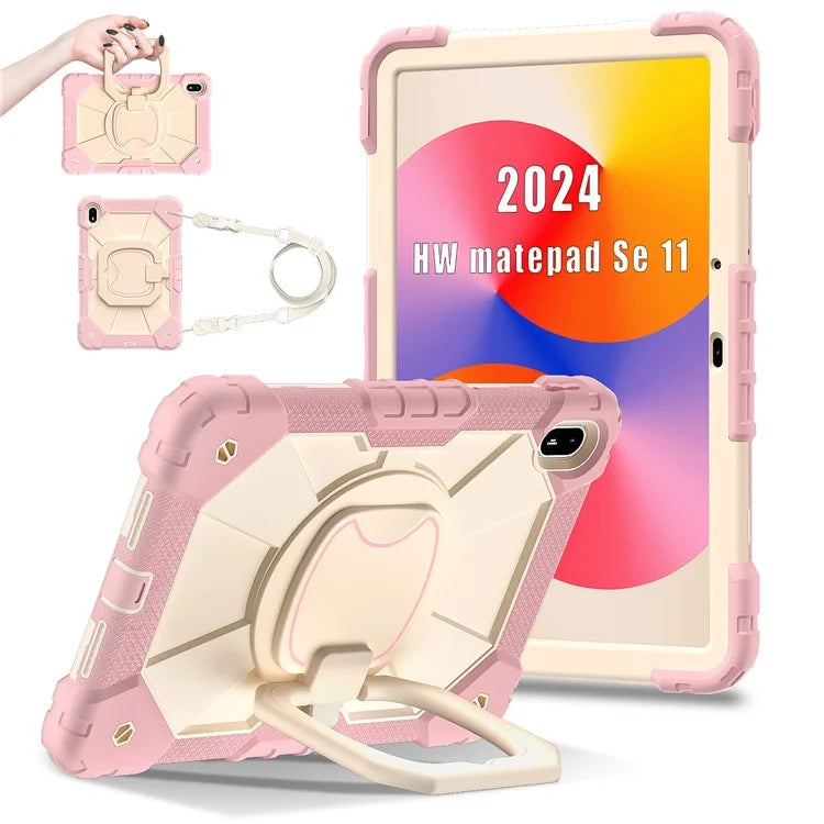 For Huawei MatePad SE 11 Kickstand Case Silicone+PC Tablet Cover