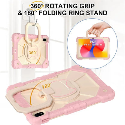 For Huawei MatePad SE 11 Kickstand Case Silicone+PC Tablet Cover