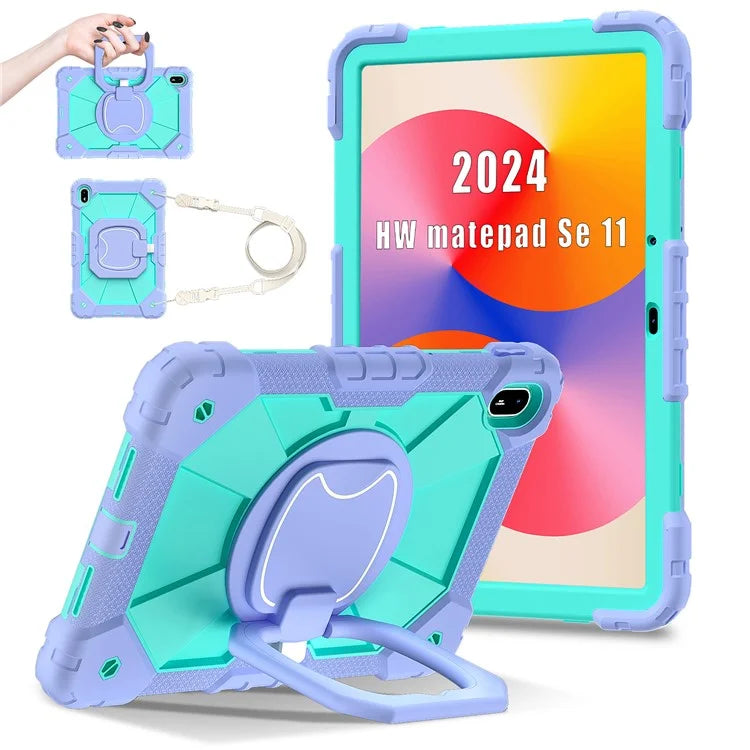 For Huawei MatePad SE 11 Kickstand Case Silicone+PC Tablet Cover