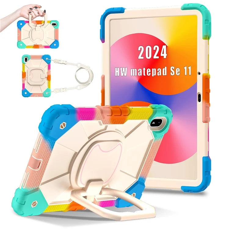 For Huawei MatePad SE 11 Kickstand Case Silicone+PC Tablet Cover