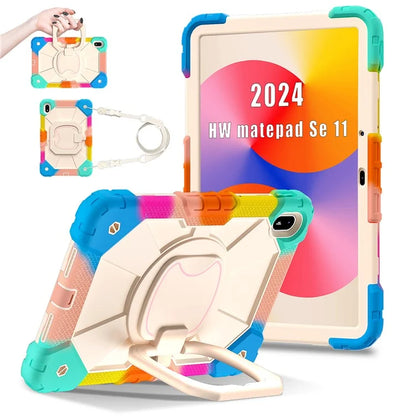 For Huawei MatePad SE 11 Kickstand Case Silicone+PC Tablet Cover