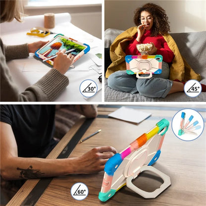For Huawei MatePad SE 11 Kickstand Case Silicone+PC Tablet Cover