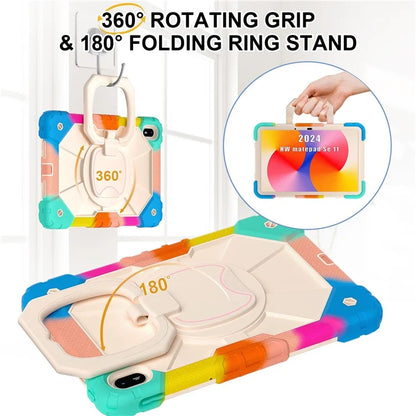 For Huawei MatePad SE 11 Kickstand Case Silicone+PC Tablet Cover