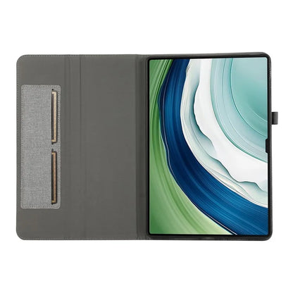For Huawei MatePad Pro 12.2 (2024) Leather Case Card Holder Cloth Texture Tablet Stand Cover