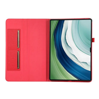 For Huawei MatePad Pro 12.2 (2024) Leather Case Card Holder Cloth Texture Tablet Stand Cover